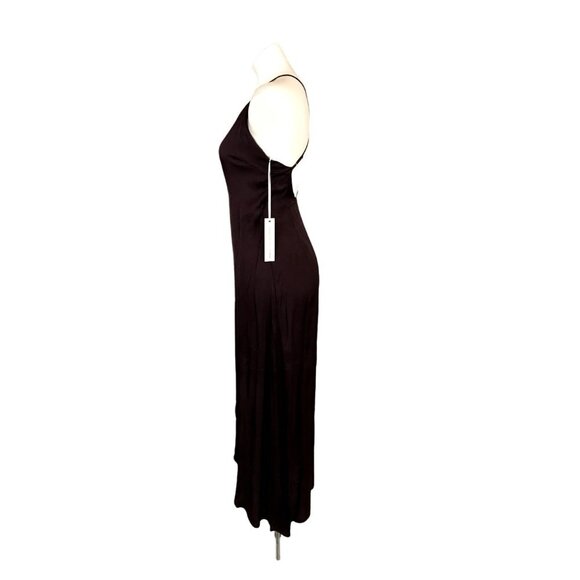 Young Fabulous & Broke NEW! YFB Maxi Slip Dress Wrap Deep Purple SMALL - Picture 4 of 14